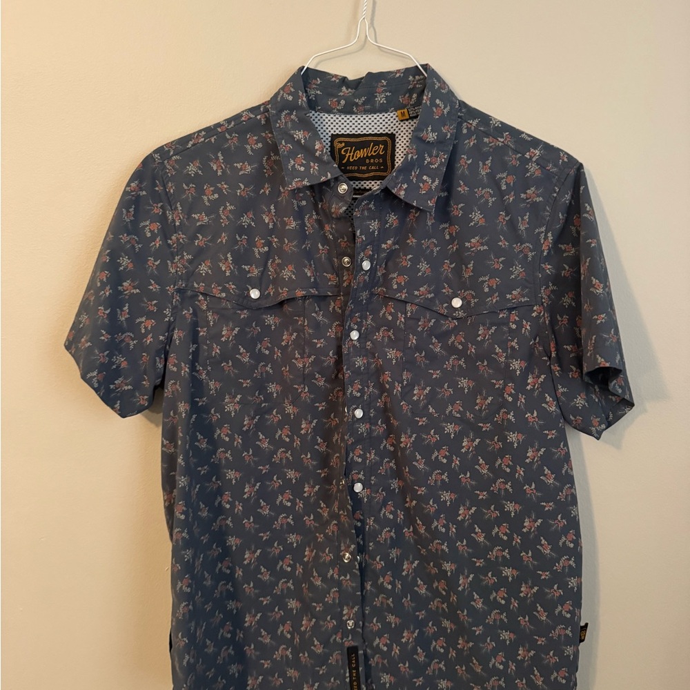 Howler Brothers Navy Floral Men's Shirt